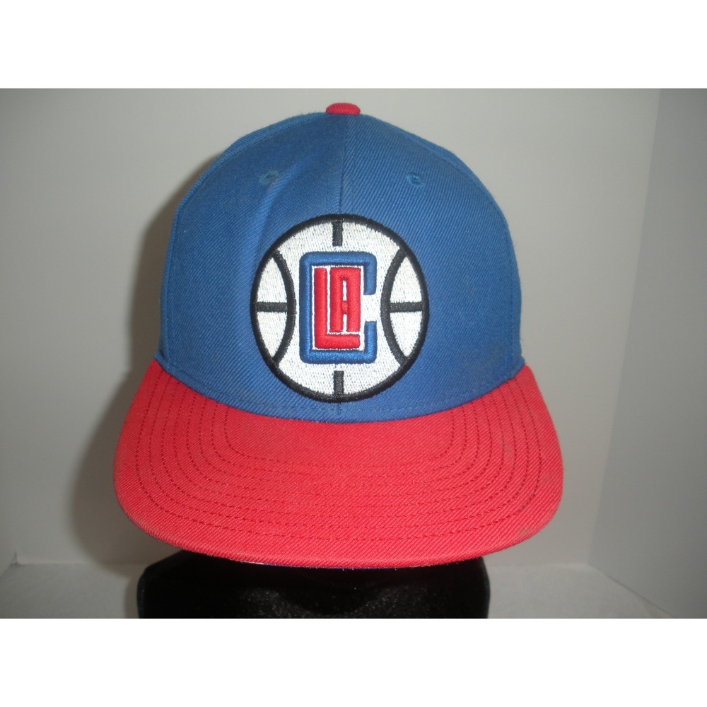 Adidas NBA Los Angeles Clippers Snapback Hat Blue Red Flat Brim Adjustable Cap
